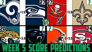 NFL Week 5 Score Predictions 2019 NFL WEEK 5 PICKS AGAINST THE SPREAD 2019 [upl. by Miarzim]