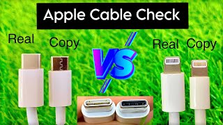 Identify Apple Type C to Lightning Cable  Original vs Fake  iPlanet 2024 iphone [upl. by Enoved]