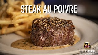 How to Make Steak Au Poivre  Classic French Recipe [upl. by Kenwrick]