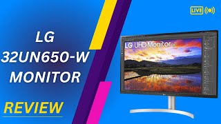 LG 32UN650W Monitor 32quot UHD 3840 x 2160 IPS Ultrafine Display Review [upl. by Yenruogis]