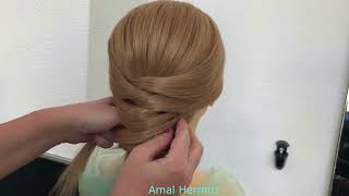 Wedding hairstyles long hair 64  bun hairstyles  Juda hairstyle  updo hairstyle  Wedding Hair [upl. by Najed]