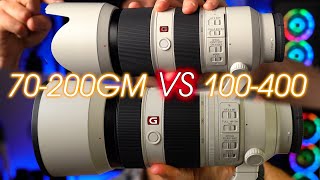 Sony 70200mm F28 VS Sony 100400mm F4556 GM Comparison  Which one is BEST for you [upl. by Merrily]