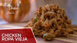 Chicken Ropa Vieja  Pollo Ripiao  Shredded Chicken  Made To Order  Chef Zee Cooks [upl. by Eudoca632]