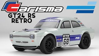 Carisma GT24 RS Retro 124 Scale 4WD Brushless RTR Rally Car  Motion RC Trailer [upl. by Eednak]