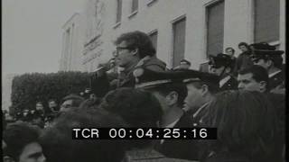 Manifestazione universitari  Roma 23 febbraio 1968 [upl. by Sonnnie]