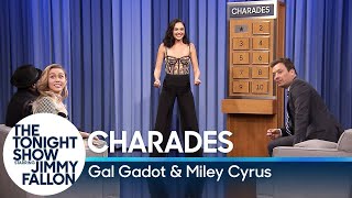 Charades with Gal Gadot and Miley Cyrus [upl. by Aznarepse]