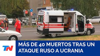 Más de 40 muertos tras un ataque ruso a la ciudad ucraniana de Poltava [upl. by Whetstone]