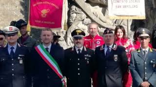 Il Comune di Sansepolcro celebra la giornata delle forze armate [upl. by Aigneis]