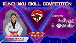 Nunchaku Skill Competition  Genivie Abigail Kategori Freestyle dari Asosiasi NunchakuDo Indonesia [upl. by Ahserak]