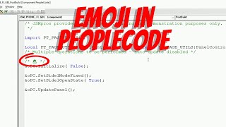 Emoji in PeopleCode [upl. by Rangel]