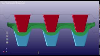 Moldex3D  Compression Molding Simulation of Sheet Molding Compound SMC with LSDYNA [upl. by Aerb]