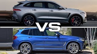 2019 Jaguar FPace SVR vs 2018 BMW X3 M40i [upl. by Eiddal]