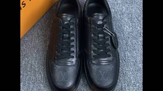 Louis Vuitton Mens Rivoli sneakers Monogram Eclipse 1A3MIJ [upl. by Inalan]