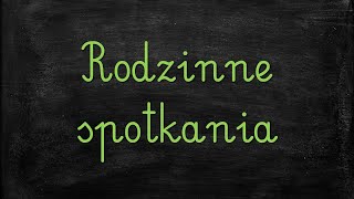 Temat Rodzinne spotkania edukacja wczesnoszkolna [upl. by Radmilla680]