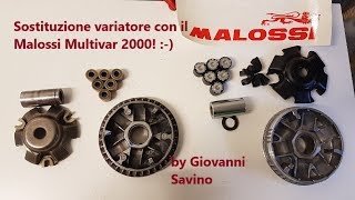 Montaggio Variatore Malossi multivar 2000 Kymco Variator assembly Malossi multivar 2000 sub ENGITA [upl. by Annodas]