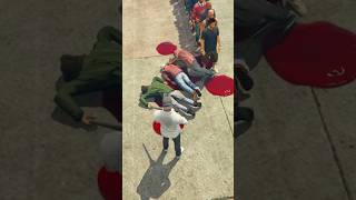 1 Bala vs 1000 Personas en GTA 5 😱🔫 gta5 gtav shorts [upl. by Laemsi]