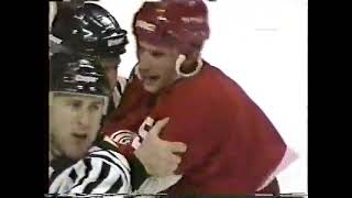 Chris Chelios vs Steve Yzerman [upl. by Jorgensen]