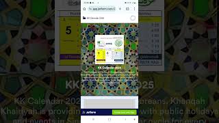 KK CALENDAR 2025 APP Download and Install Instructions [upl. by Dinah]