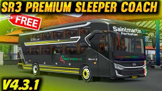 Sale Bus Mod Free Download Bussid  Sr3 Slepper Coach Bus Mod Bussid  Saintmartin Sleeper Bussid [upl. by Augustina444]