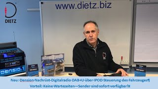 Dietz Digitalradio DABU von Dension einfach unsichtbar nachrüsten und wie einen quotIPODquot bedienen [upl. by Sivahc]