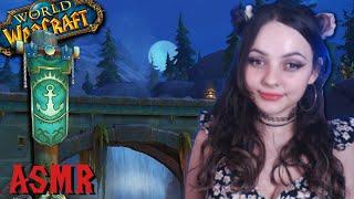 ASMR WoW exploring Tiragarde Sound at night pretty  ingame ambience soft spoken [upl. by Rafaelof]