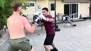 Isaac Cruz vs tj dillashaw sparring in the matrix [upl. by Aklim]