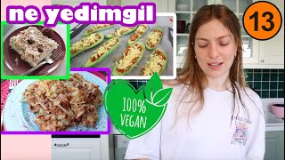 NE YEDİMGİL 13BÖLÜM BÜTÜN GÜN NELER YEDİM VEGAN  Bitkisel Beslenmek [upl. by Ellenet]