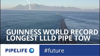 World Record for the longest LLLD pipe tow  Short version [upl. by Aratal]