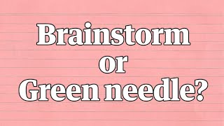 Brainstorm or green needle The new Yanny or Laurel [upl. by Nybor426]