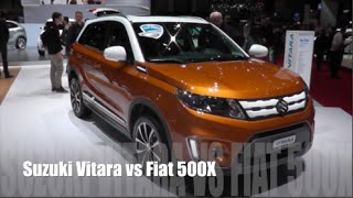 Suzuki Vitara 2015 vs Fiat 500X 2015 [upl. by Edeline]