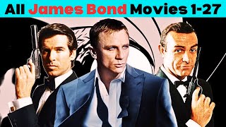 James Bond All Movies List  How to watch James Movies in order  All James Bond Movies jamesbond [upl. by Acus]