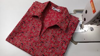 Shirt collar kurti cutting N stitching [upl. by Cirederf883]