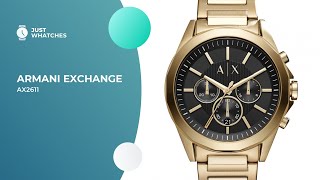 Slick Armani Exchange AX2611 Watches for Men Full Specs Detailed Review in 360 Prices [upl. by Anahoj388]