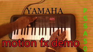 YAMAHA pss A50 motion effect demo [upl. by Ahsaeym]