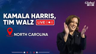 Live  Kamala Harris Addresses Rally in Raleigh North Carolina [upl. by Eibur217]