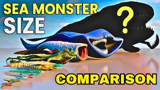 3D Sea Monsters Size Comparison [upl. by Enimasaj]