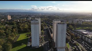 Springburn Flyabout Featuring Springburn Park amp Winter Gardens Glasgow Scotland 4K Drone Footage [upl. by Atikal]