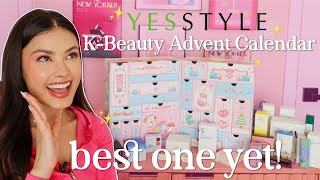 Unboxing the YesStyle 2024 KBeauty Advent Calendar ✨ 500 of KBeauty for 165 [upl. by Eerazed971]