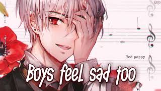 Nightcore  Boys Feel Sad Too Rosendale  Lyrics [upl. by Skoorb]