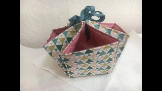 DIY Einen super leichten Korb nähen in nur 15 Minuten  Super easy Tieup Fabric Basket [upl. by Janela300]