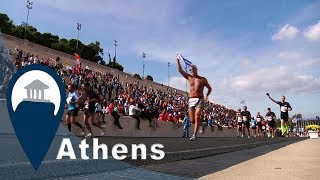 Athens Marathon  The Finish Line  Video7 [upl. by Aalst]