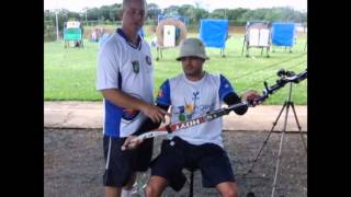 archerych  How a Paraarcher strings his recurve bowmpg [upl. by Stiegler]