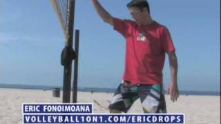 Beach Volleyball Drop Net Drills [upl. by Dlanar]