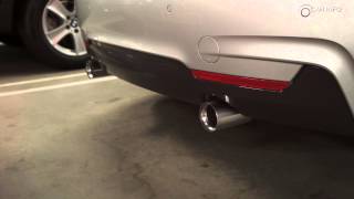 BMW 435i M Performance Exhaust  Cold start sound [upl. by Tnarb]