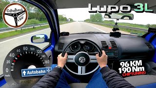 2001 VW Lupo 3L 12 TDI STAGE 1  VMAX Próba autostradowa AUTOBAHN [upl. by Arahahs]