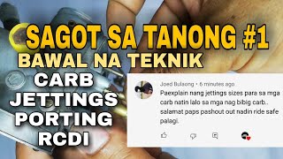 KARBURADOR JETTINGS ano ang relasyon quot SAGOT SA TANONG 1quot [upl. by Katti]