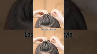 Easy front hairstyle hairstyle hairtutorial youtubeshorts [upl. by Lemuelah]