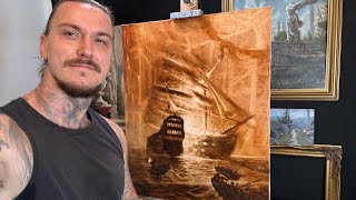 Peinture à l’huile en 2h00 avec vos idées LIVE [upl. by Einnaej]