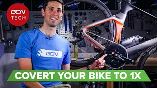 How To Convert Your Bike To 1x In Five Minutes  GCN Tech Maintenance Monday [upl. by Ainav]