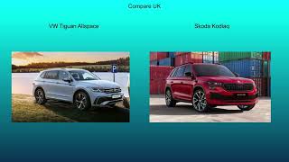 2021 VW Tiguan Allspace vs 2021 Skoda Kodiaq  Technical Data Comparison [upl. by Gollin]